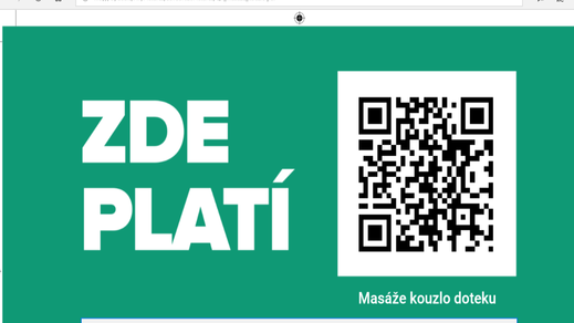 QR kód platba kartou